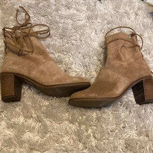 TOMS Suede Lace Up Booties